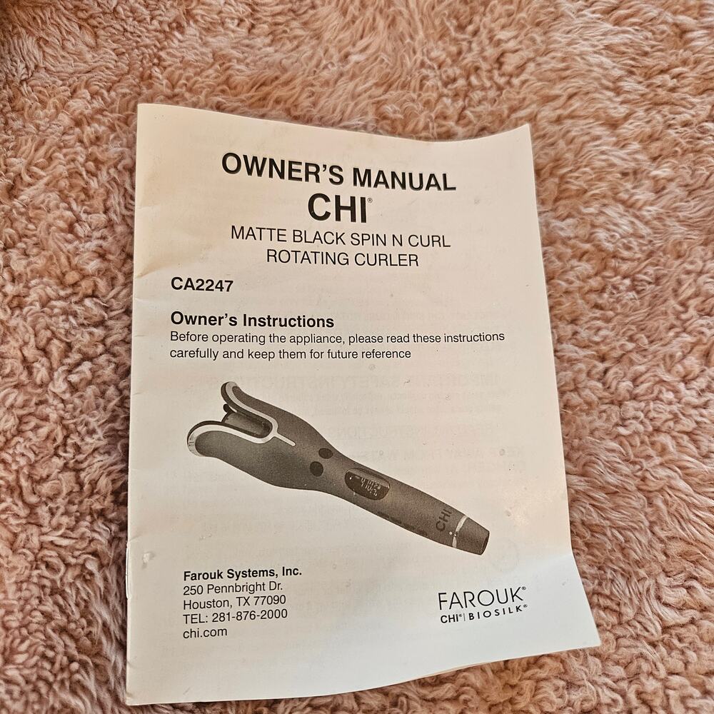 Chi Spin N Curl Iron Wand Black - Picture 4 of 8